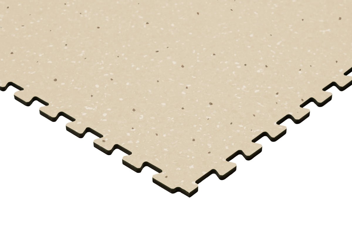 Floer STERC Dünensand Beige Industrie Klick Vinyl Fliesen FLR-7206 - Solza