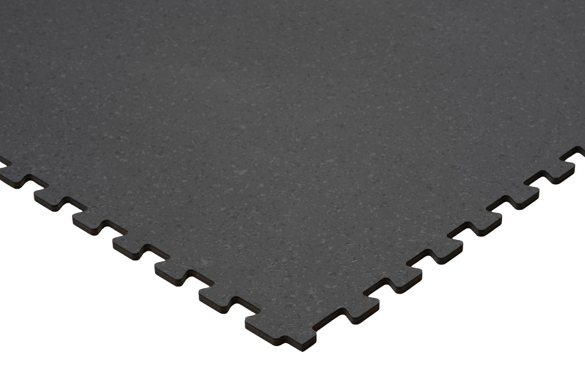 Floer STERC Nachtstein Schwarz Industrie Klick Vinyl Fliesen FLR-7202 - Solza