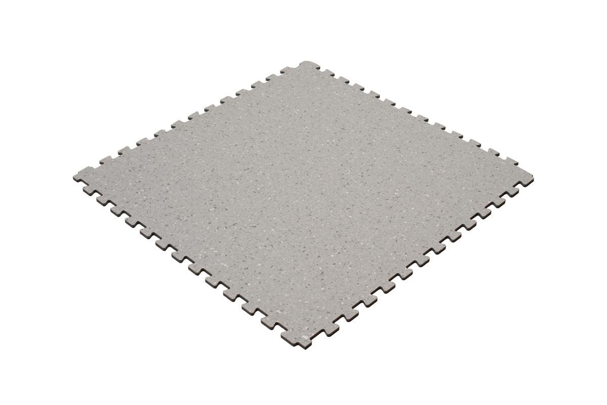 Floer STERC Silbernebel Industrie Klick Vinyl Fliesen FLR-7201 - Solza