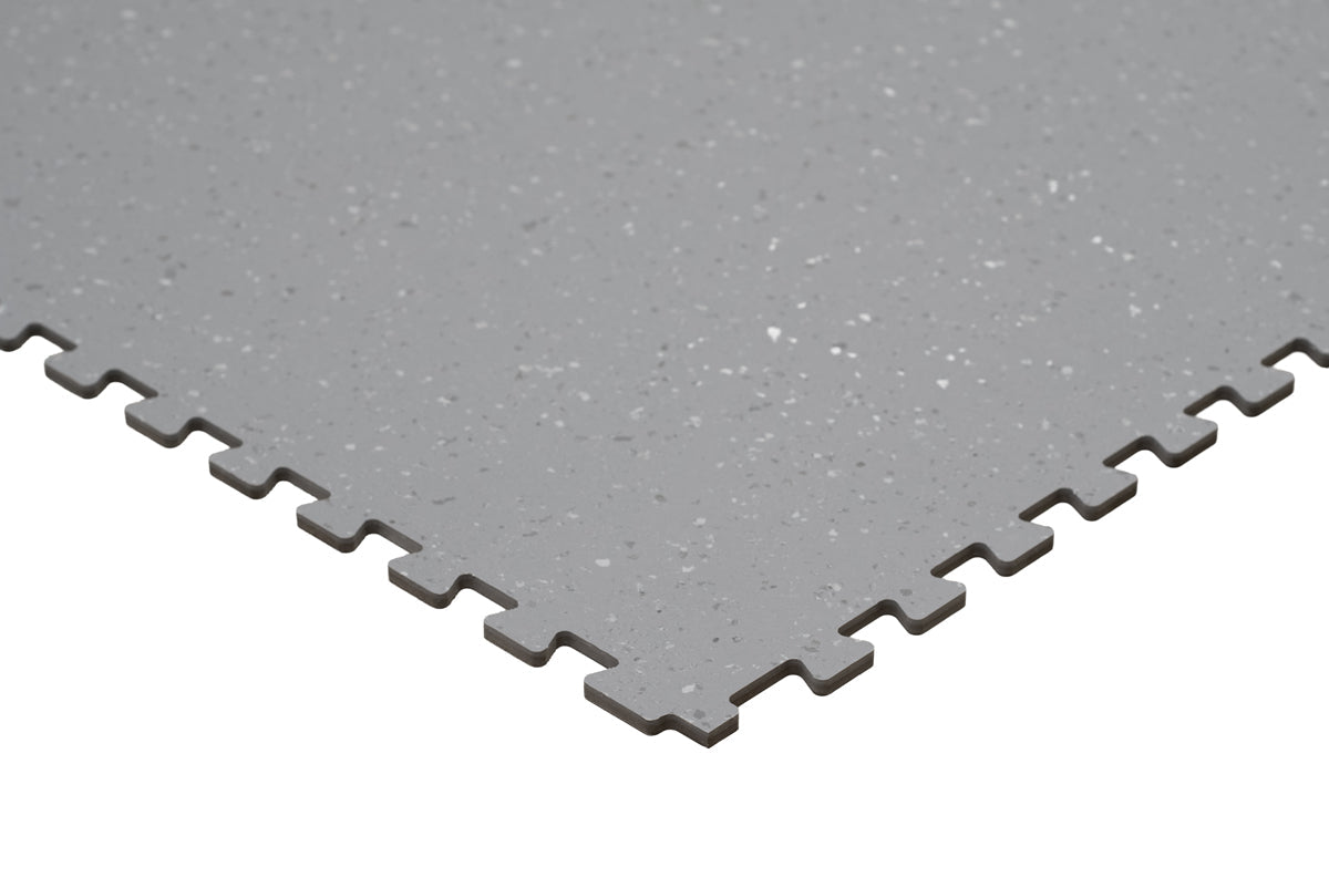 Floer STERC Sturmgrau Industrie Klick Vinyl Fliesen FLR-7203 - Solza