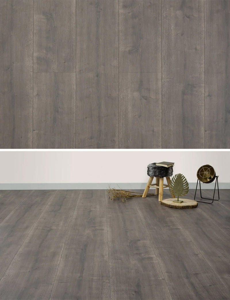 Floer Tiefbraune Eiche Landhaus Laminat FLR-1032 - Solzaleben.de