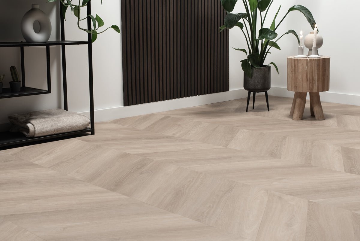 Floer Unbehandelt Eiche Chevron Klebe - Vinyl FLR - 3570 - Solzaleben.de