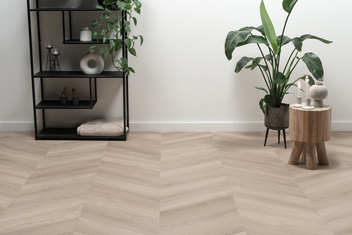 Floer Unbehandelt Eiche Chevron Klebe - Vinyl FLR - 3570 - Solzaleben.de