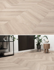 Floer Unbehandelt Eiche Chevron Klebe-Vinyl FLR-3570 - Solzaleben.de