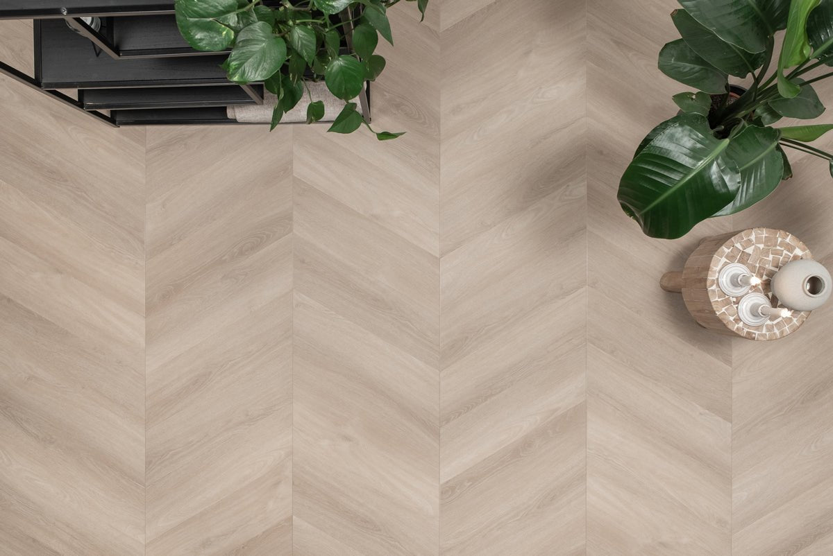 Floer Unbehandelt Eiche Chevron Klebe - Vinyl FLR - 3570 - Solzaleben.de