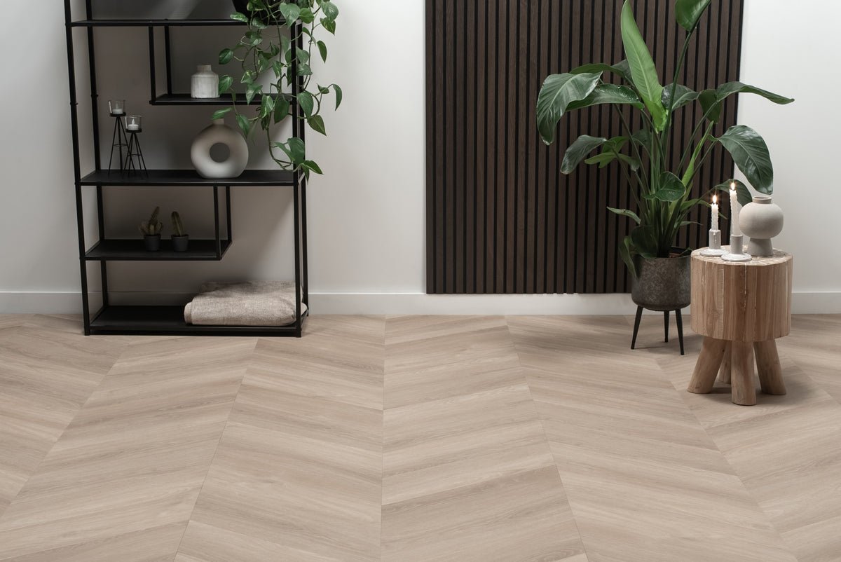 Floer Unbehandelt Eiche Chevron Klebe - Vinyl FLR - 3570 - Solzaleben.de