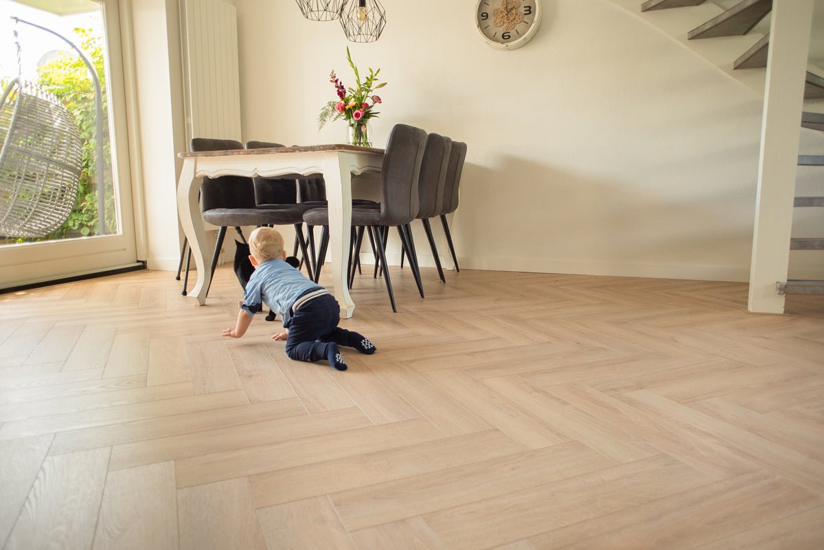 Floer Unbehandelt Eiche Fishgrät Laminat FLR - 1606 - Solzaleben.de