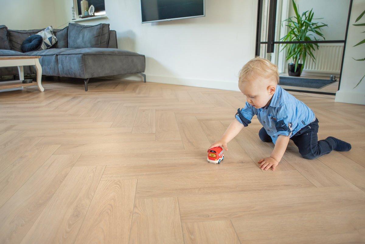Floer Unbehandelt Eiche Fishgrät Laminat FLR - 1606 - Solzaleben.de