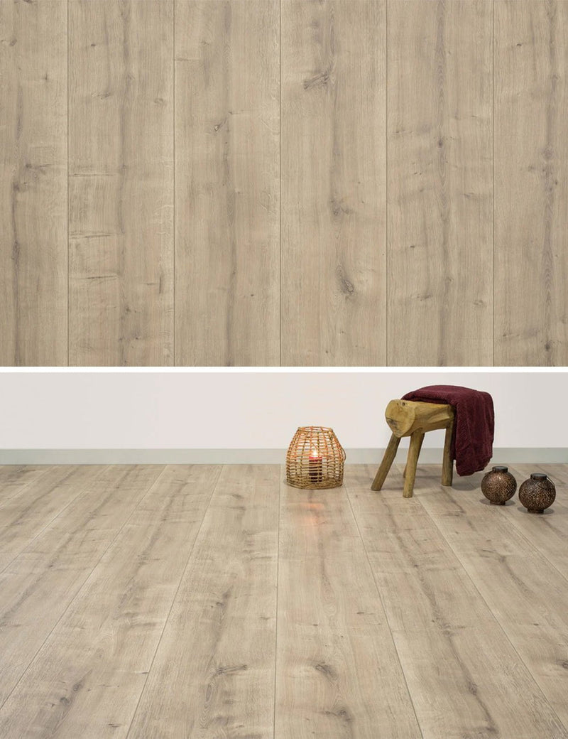 Floer Warmgraue Eiche Landhaus Laminat FLR-1033 - Solzaleben.de