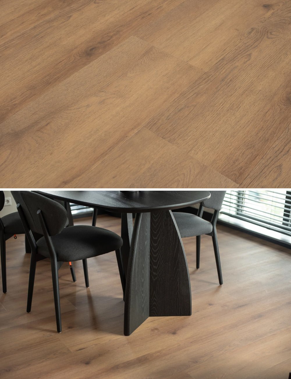 Floer Warth Nussbraun Eiche Dörfer Klebe-Vinyl FLR-3046 - Solzaleben.de