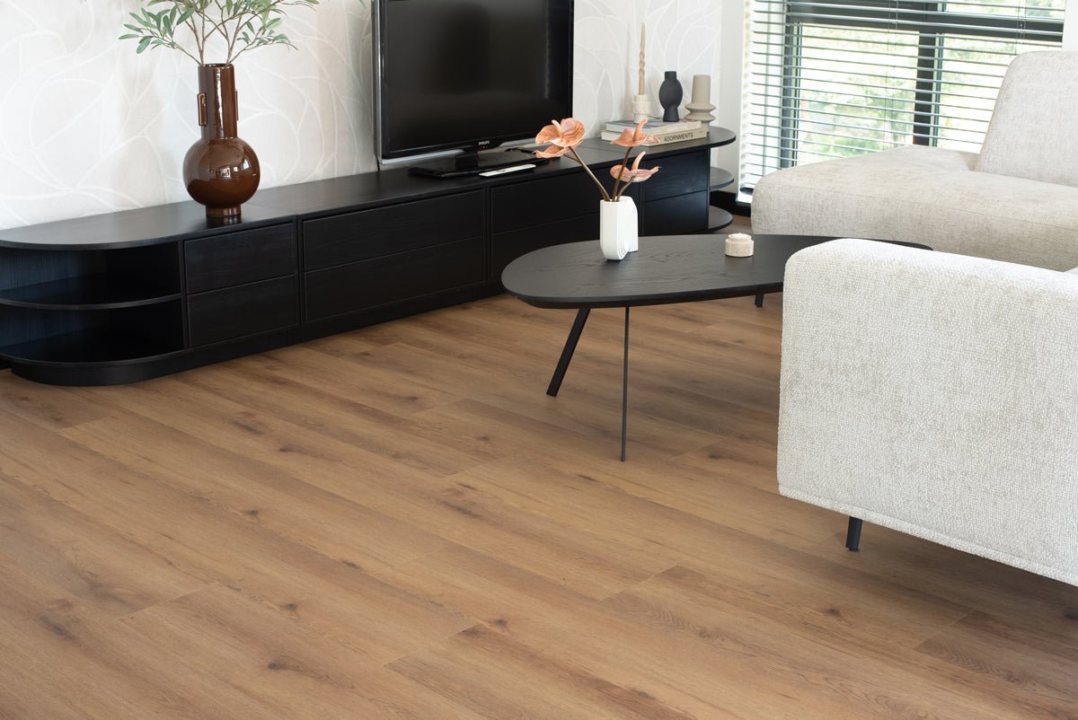 Floer Warth Nussbraun Eiche Dörfer Klebe - Vinyl FLR - 3046 - Solzaleben.de