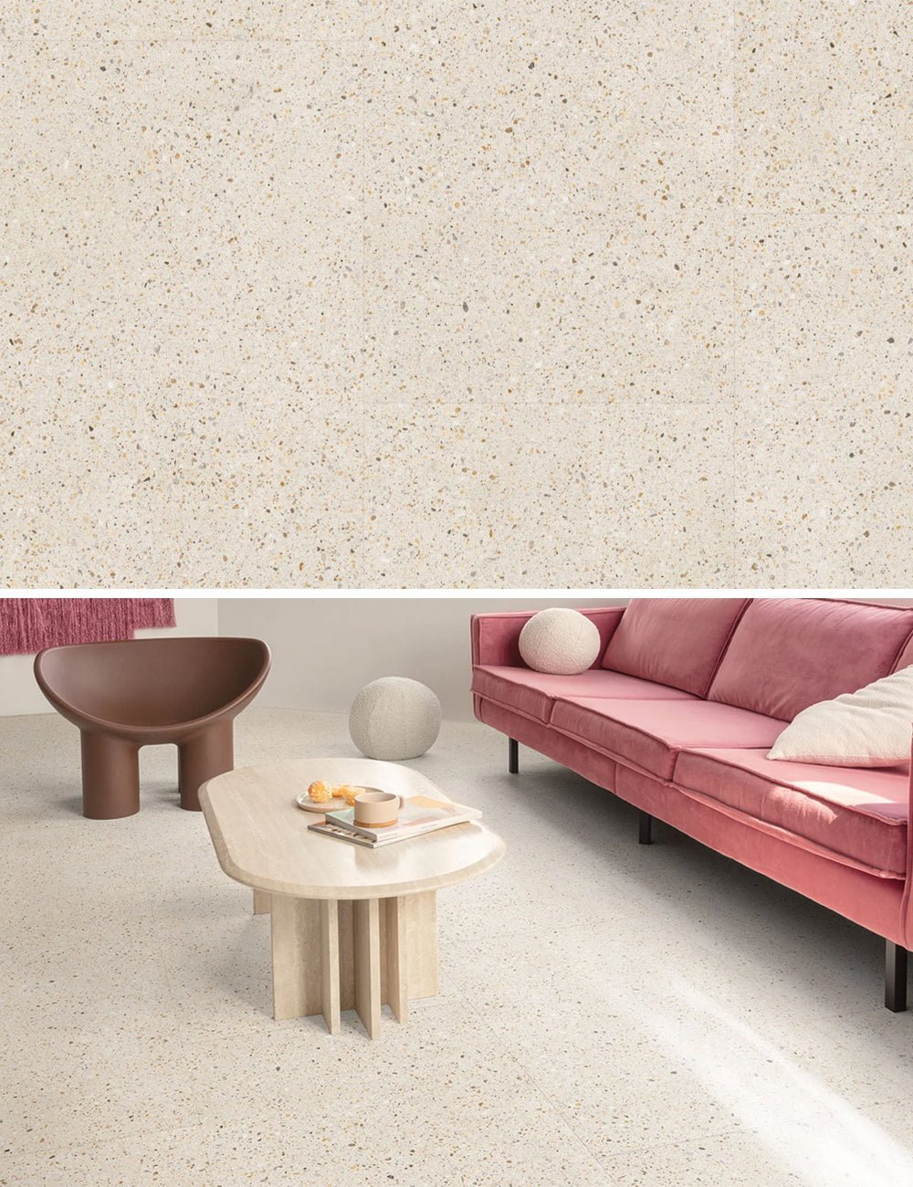 Floorify Piccolo F032 Große Vinylfliese Klick-Vinyl