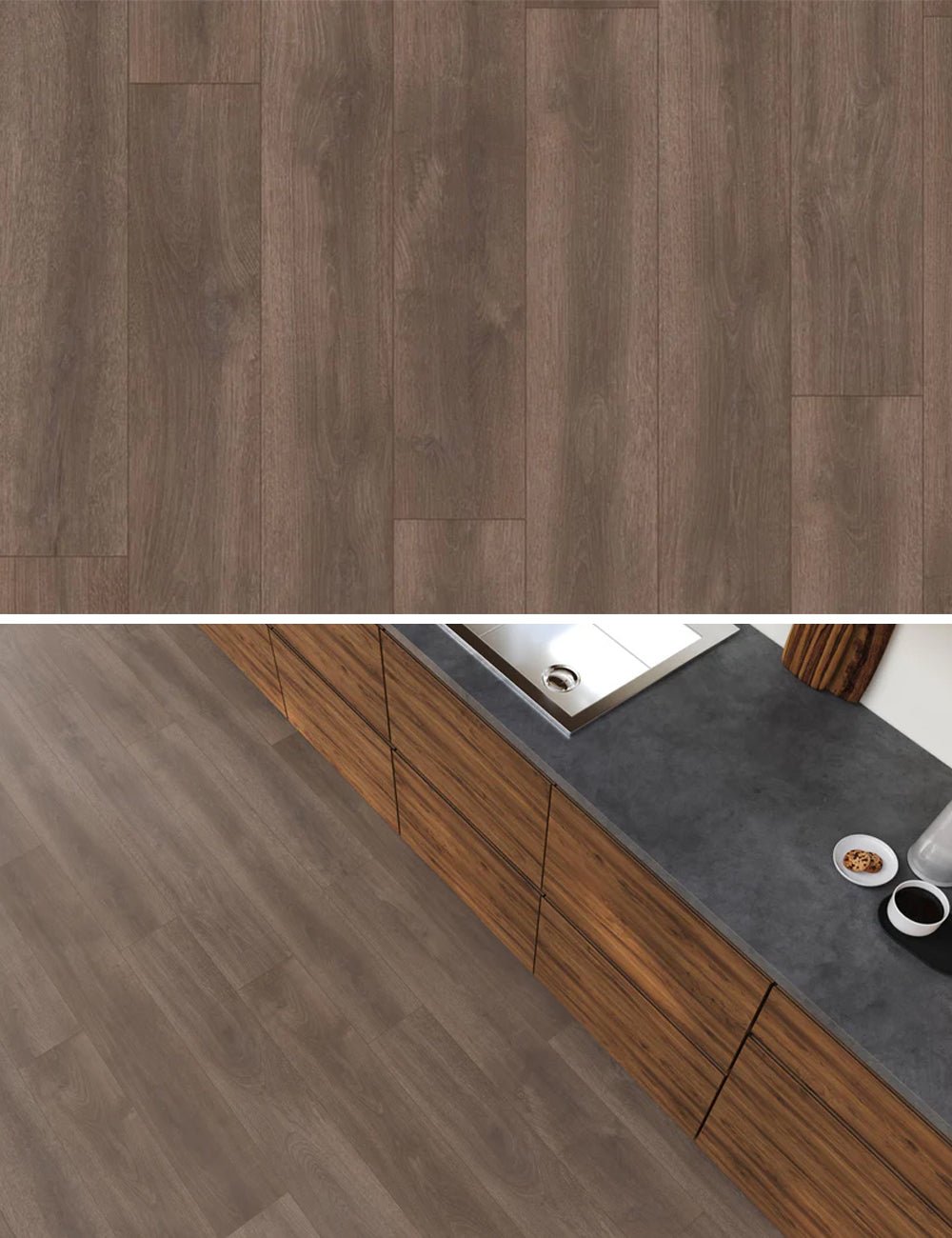 Floorlife Laminaat Woodside Donkerbruin Eiken 5059997319 - Solza.nl