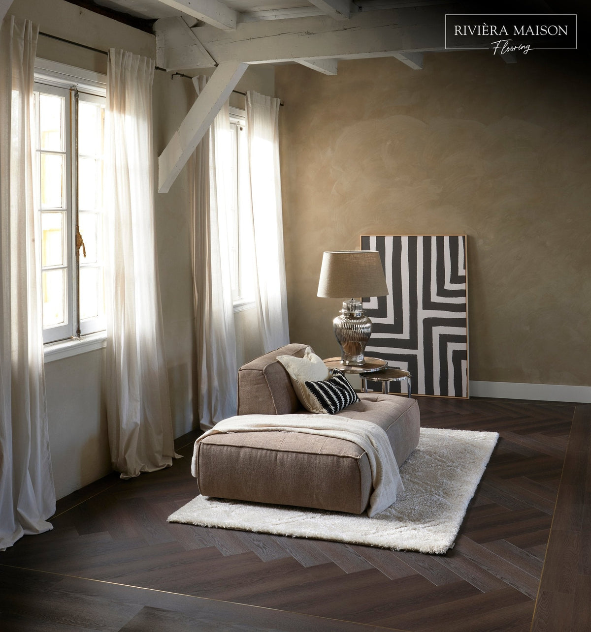 Rivièra Maison The Long Island Collection Montauk Dark Herringbone 345-255833 - Solzaleben.de