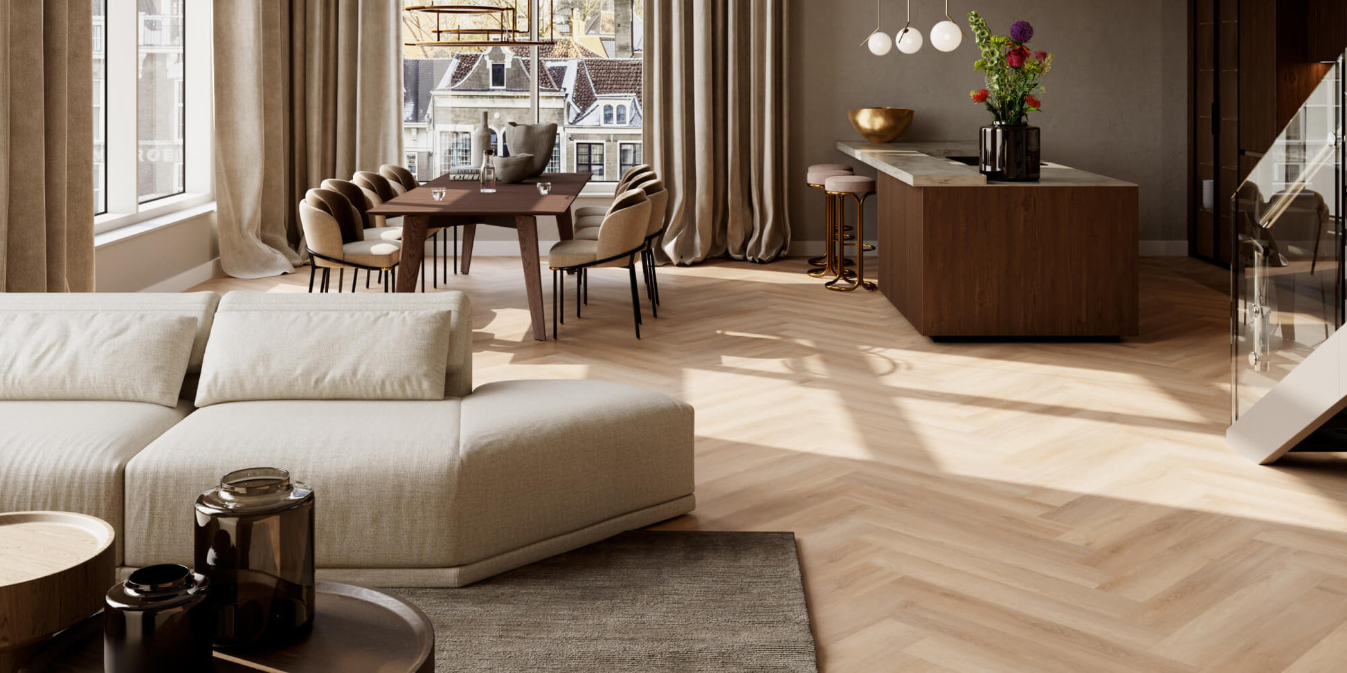 ROOM5 Royal Champagne Walfischgrät Klebe - Vinyl 555100201 - Solzaleben.de