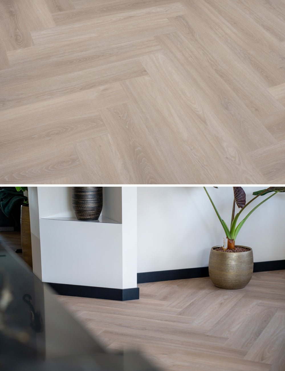 Solza Como Crème Walfischgrät Klebe-Vinyl SLZ-5021