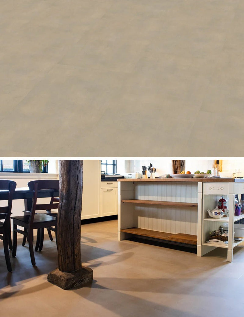 Vivafloors 1420 Warm Beige Fliese Klebe-Vinyl - Solzaleben.de