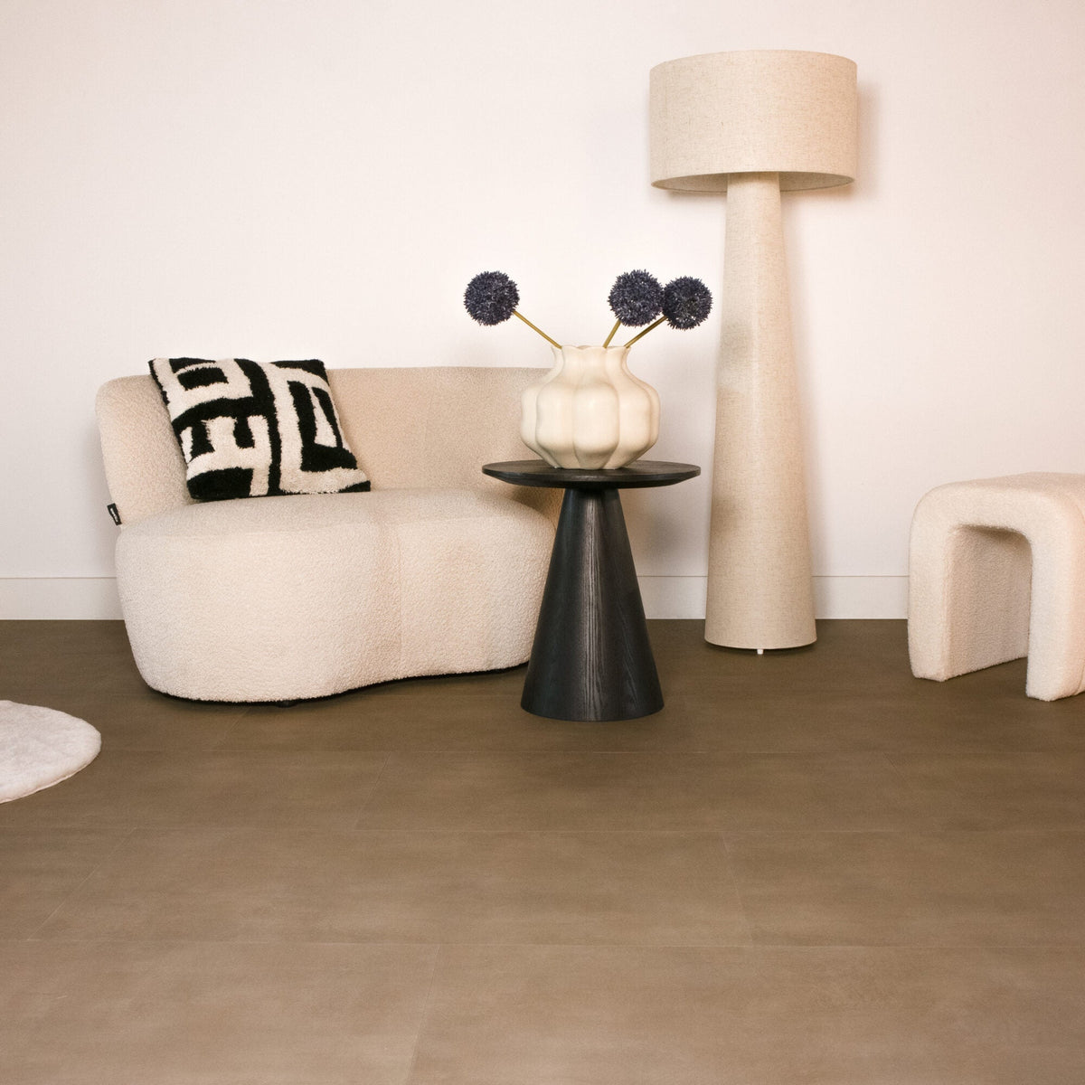 Vivafloors 1430 Taupe Fliese Klebe-Vinyl - Solzaleben.de