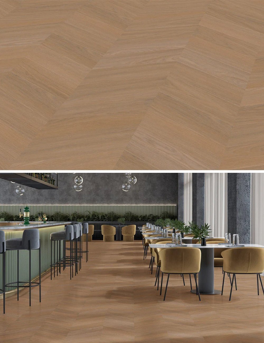 Vivafloors 7880 Chevron Klebe-Vinyl - Solzaleben.de