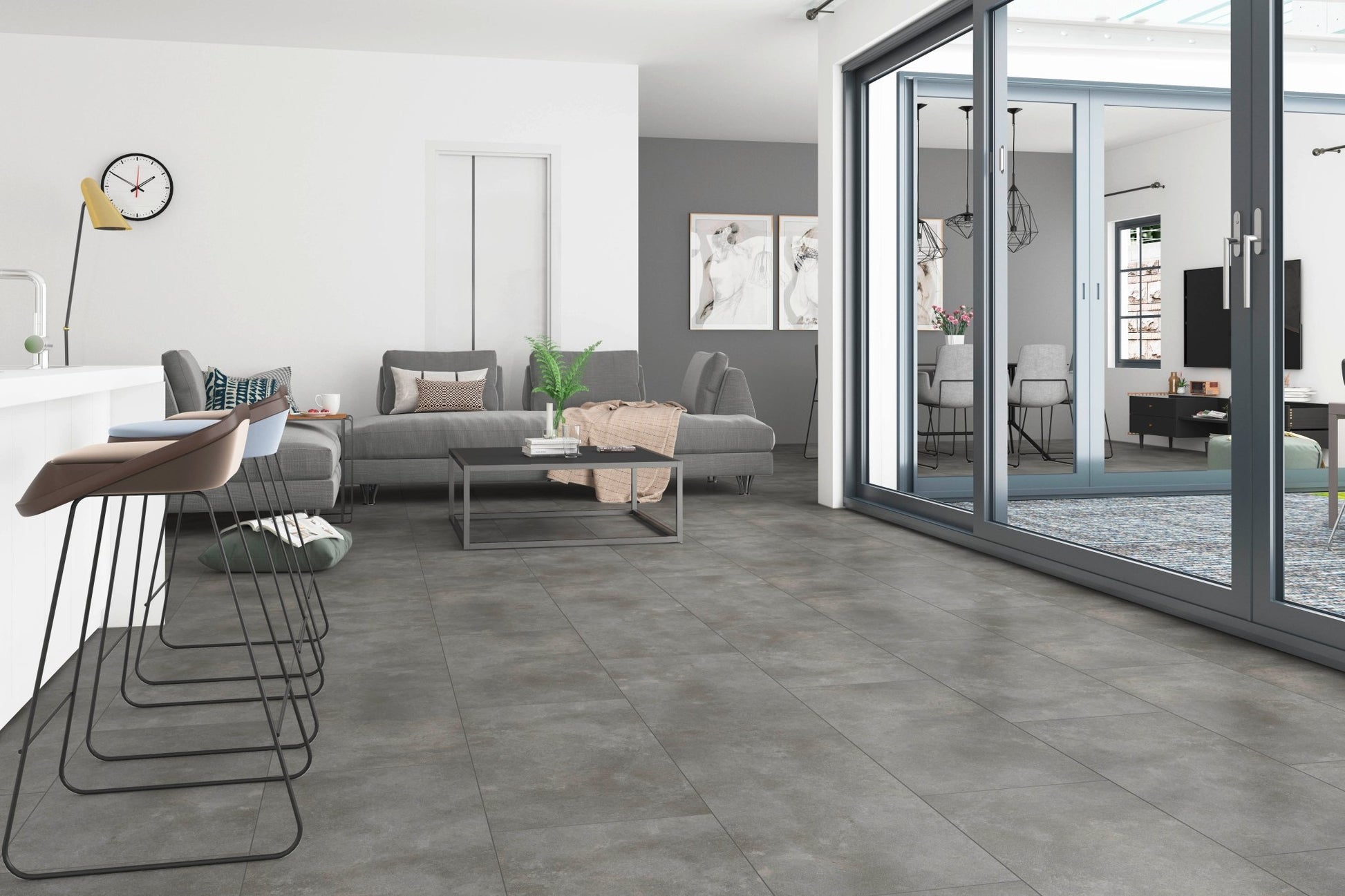 Gelasta Grande Dryback Tile 4502 Concrete Grey - Solza.nl