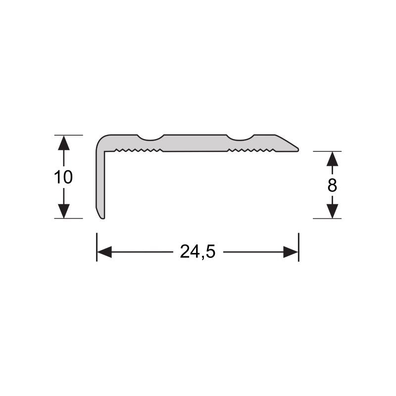 Hoeklijnprofiel Zelfklevend 10mm Valley Stone Light Grey 63213 - Solza.nl