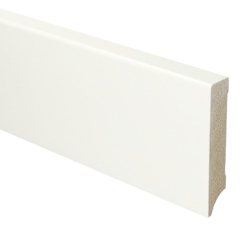 MDF Moderne plint 90x18 voorgelakt RAL 9016 - Solza.nl