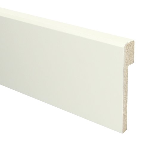 MDF Renovatieplint klassiek 120x22 voorgel. RAL 9010 - Solza.nl