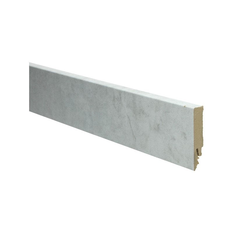 Rechte Folieplint 70X14 Beton Wit 27175 - Solza.nl