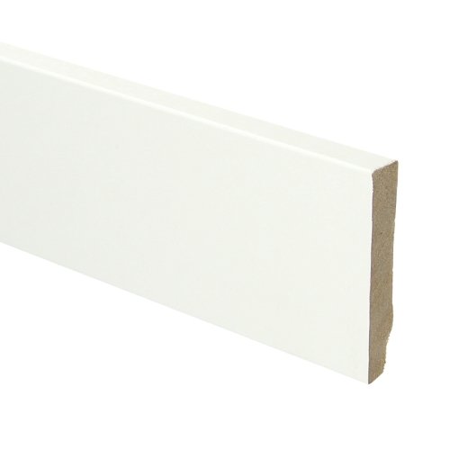 Whiteline plint recht 70x12 wit gefolied - Solza.nl